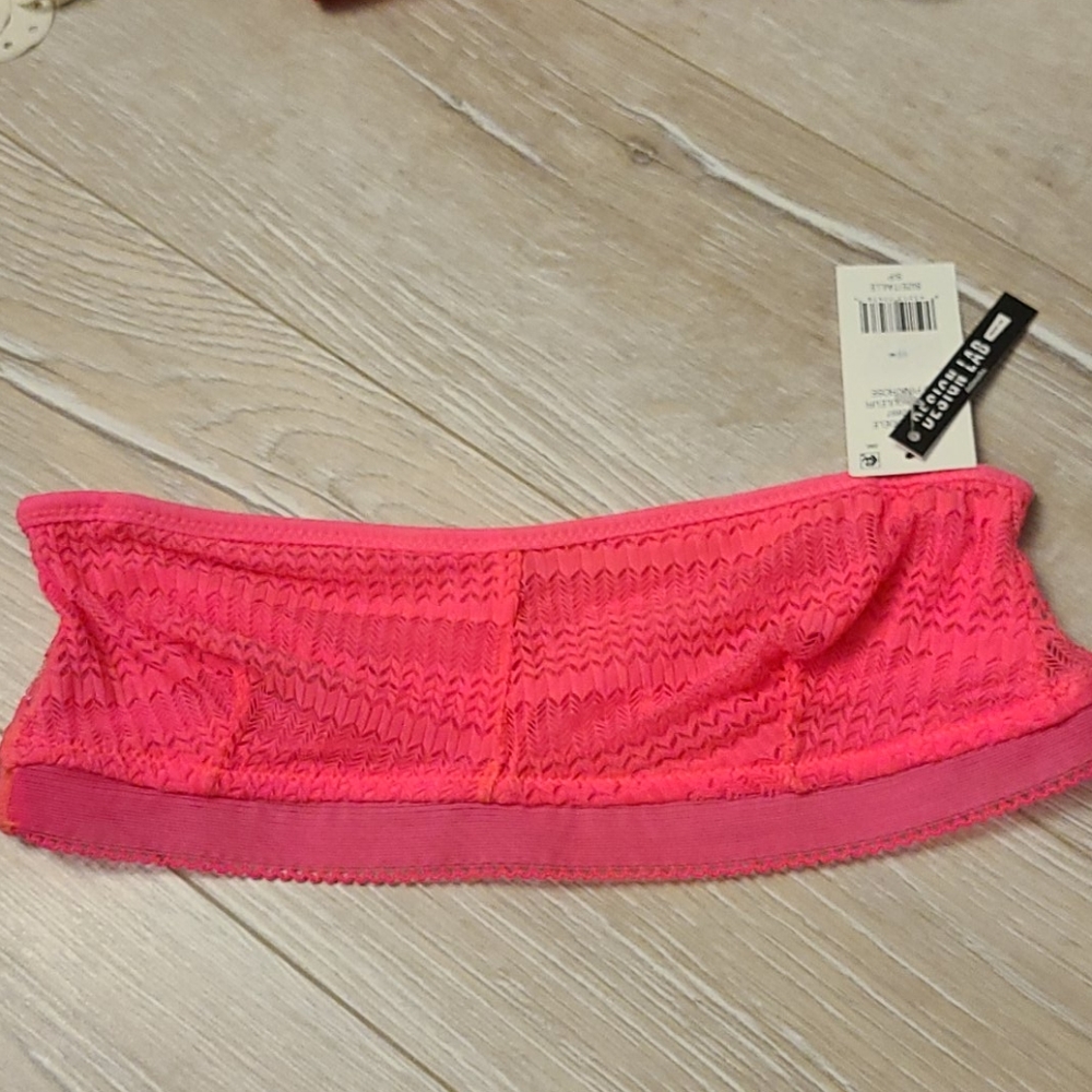 Design lab pink bandeau small NWT